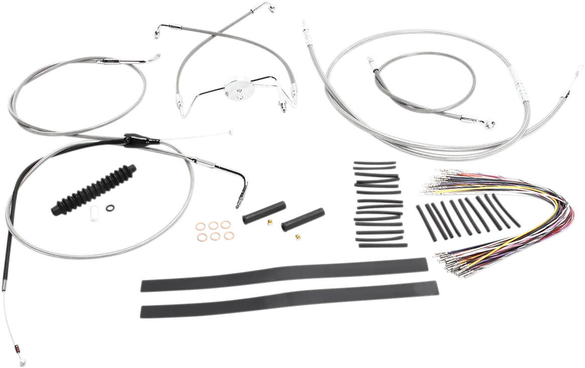 Magnum 589281 Stainless Steel XR Handlebar Installation Kit for 12-14in. Ape