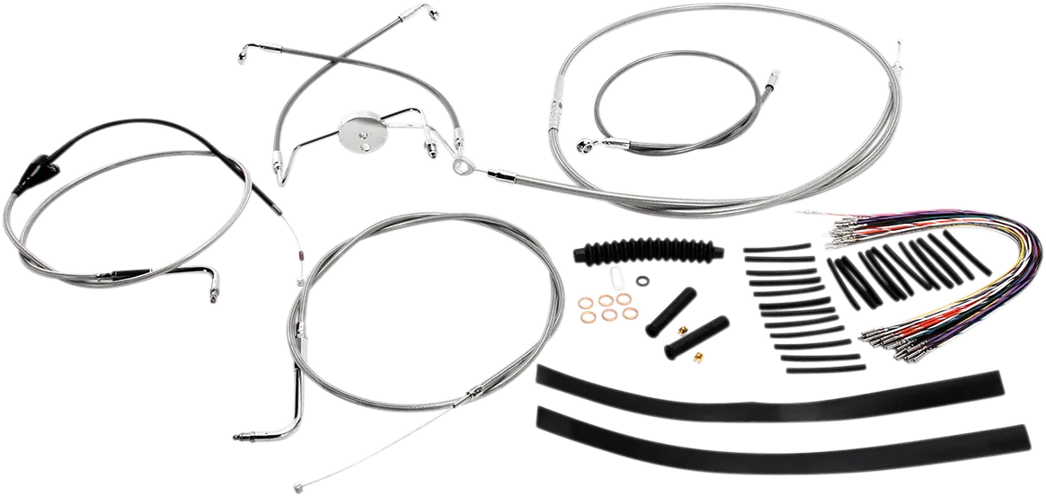 Magnum 589282 Stainless Steel XR Handlebar Installation Kit for 15-17in. Ape