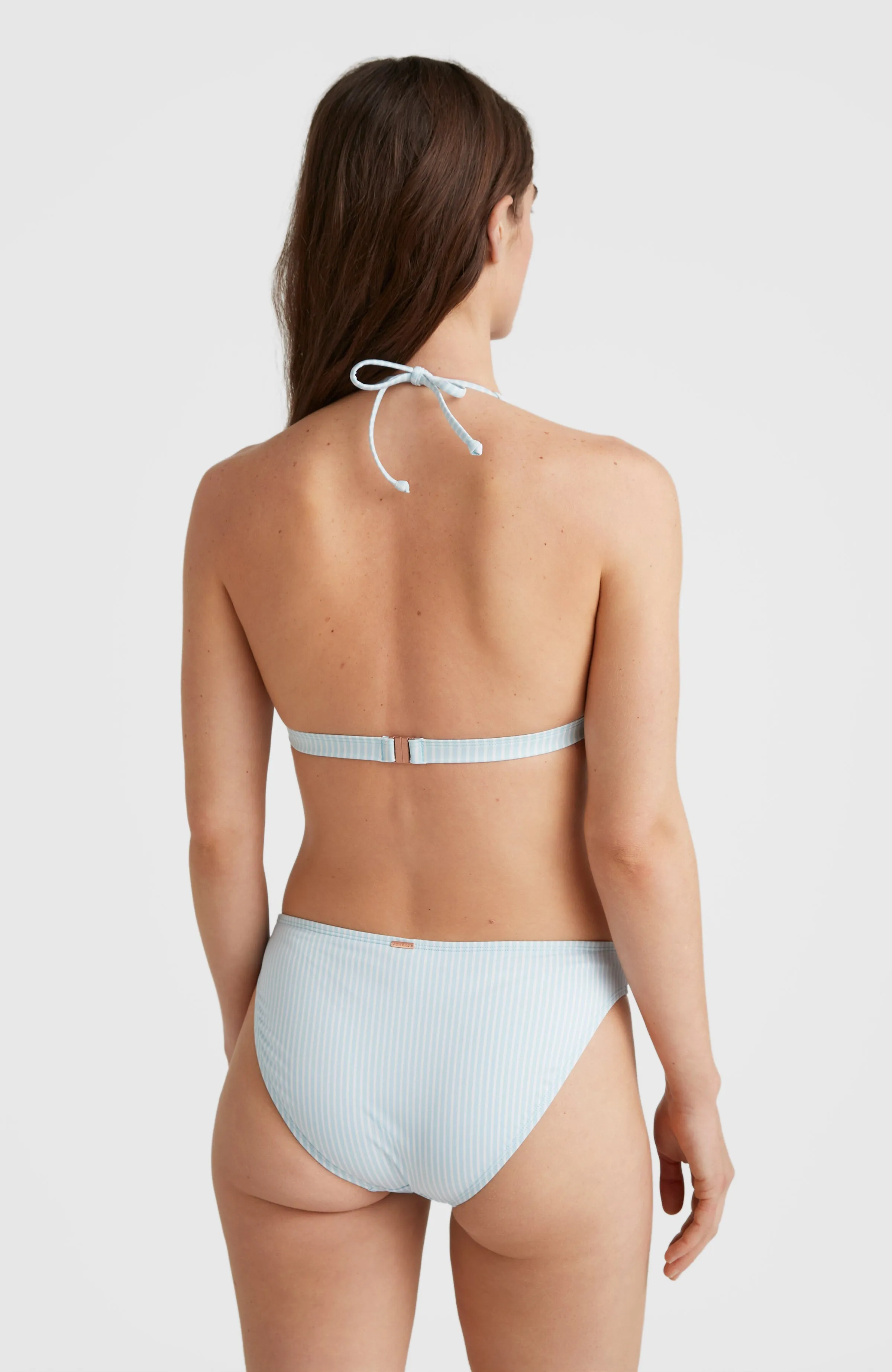 Marga - Cruz Halter Bikini Set | Blue Simple Stripe