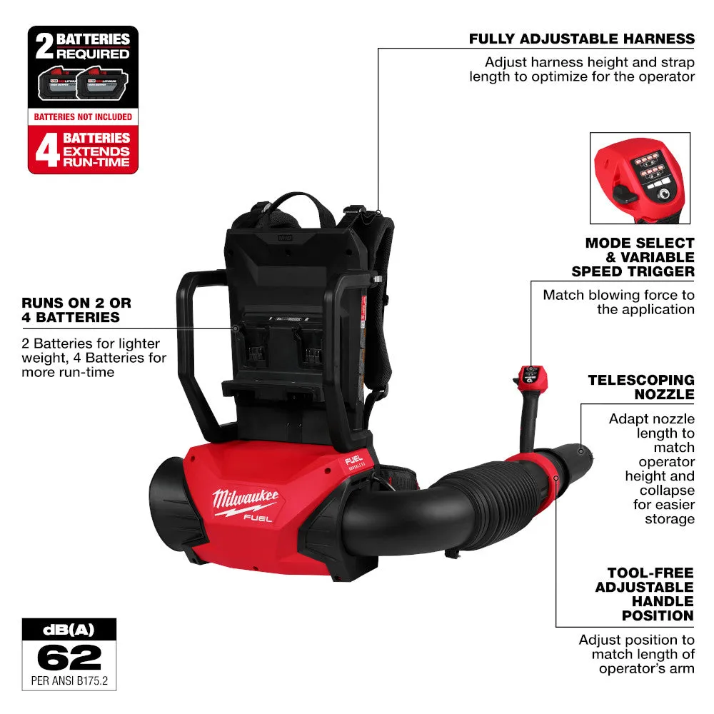 Milwaukee 3009-20 M18 FUEL Dual Battery Backpack Blower (Tool Only)