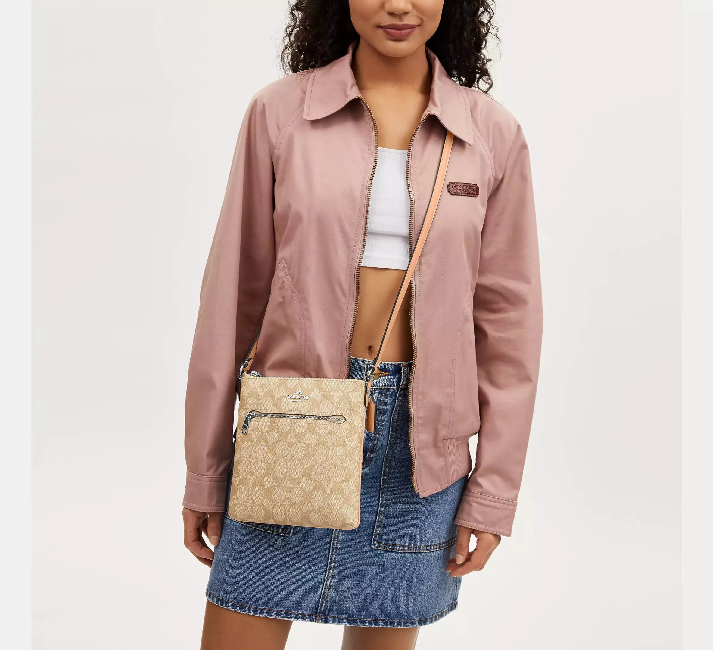 Mini Rowan File Bag In Signature Canvas
