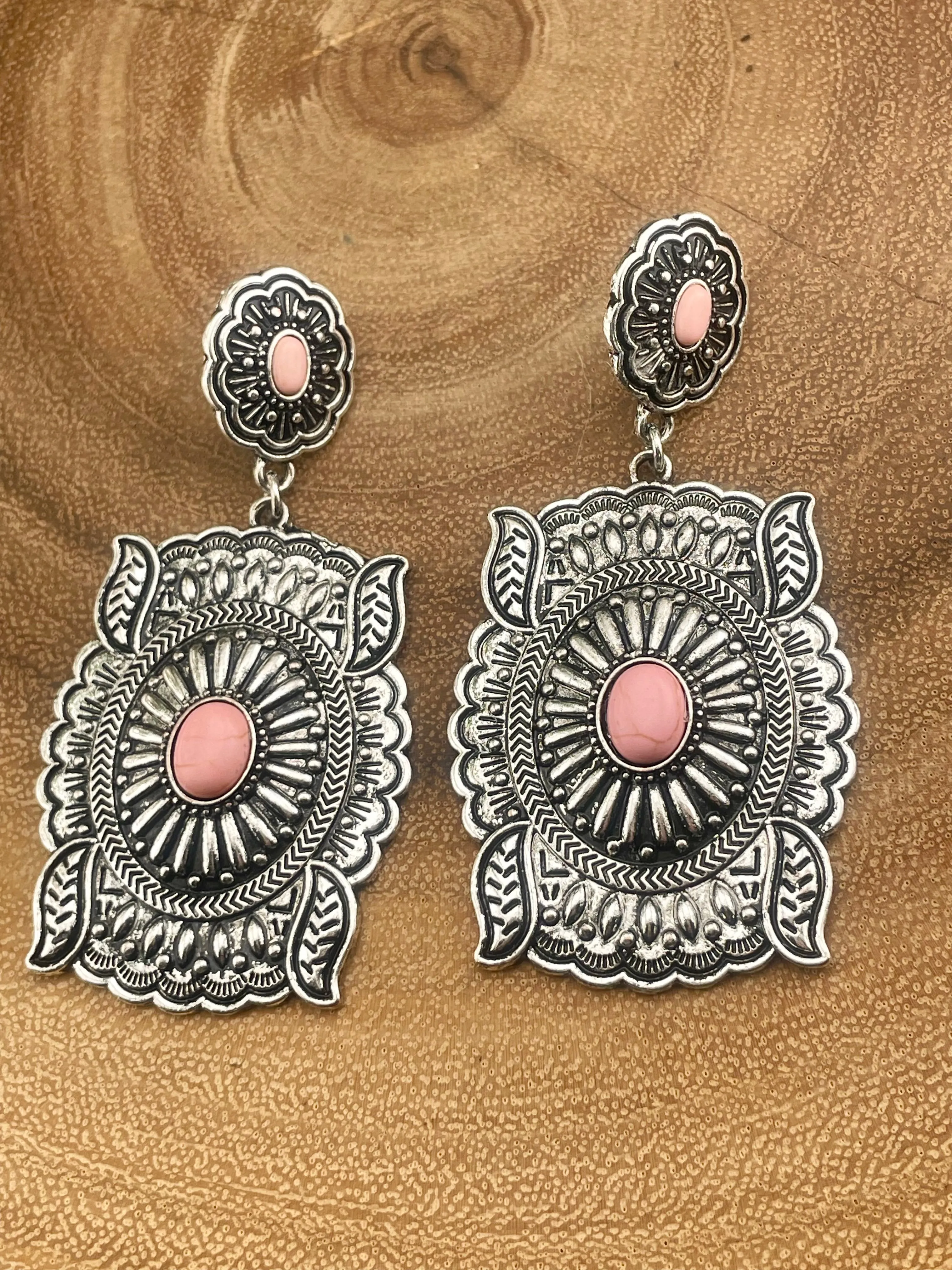Misty Double Concho Post Earrings