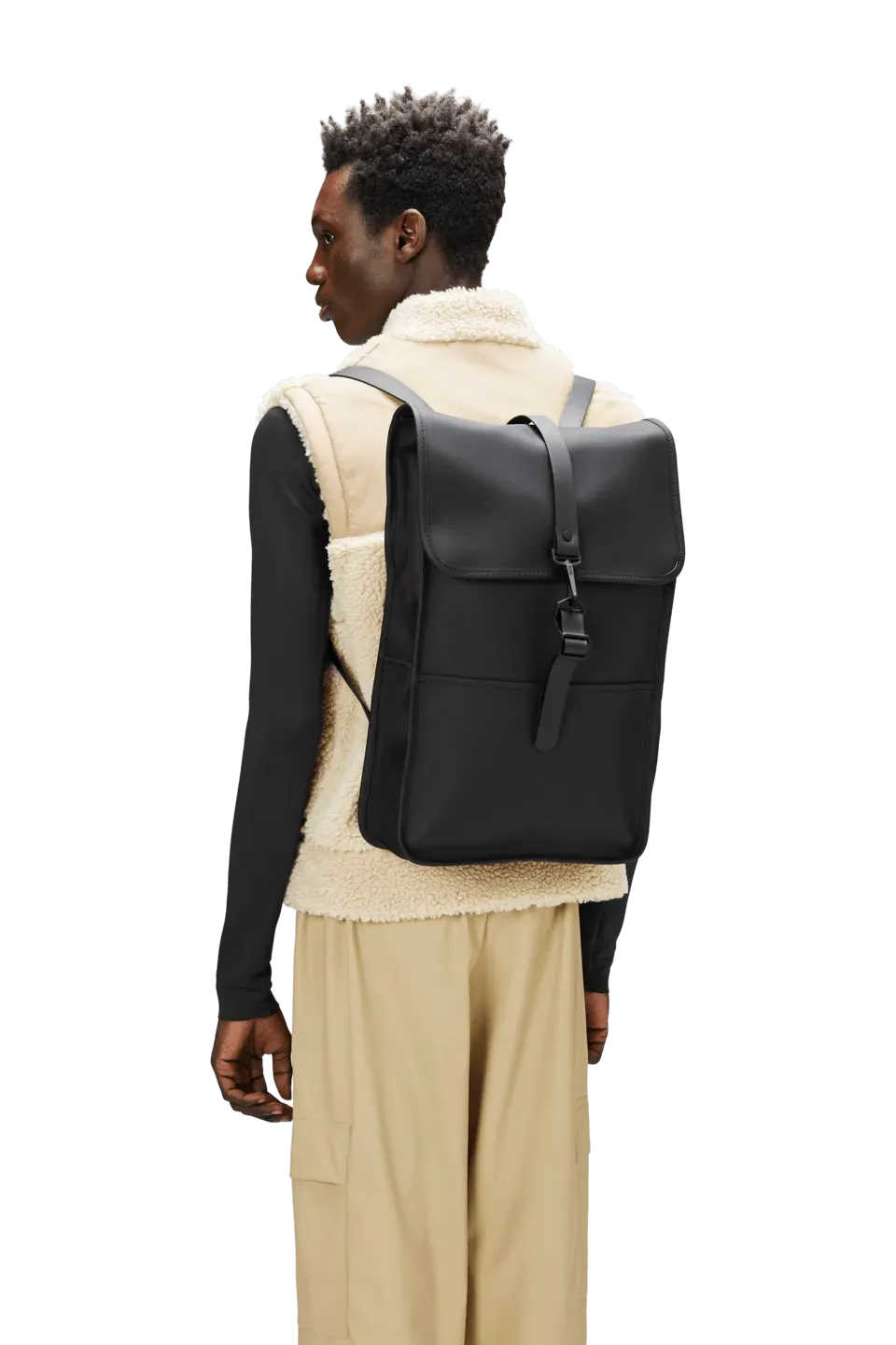 Mochila Rains Impermeable Backpack Negra