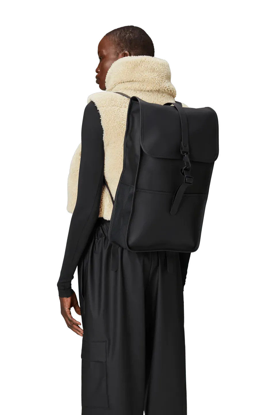 Mochila Rains Impermeable Backpack Negra