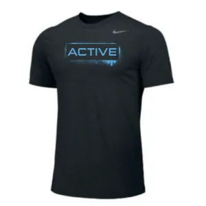 MOSSA Nike Men's Legend Short Sleeve T-Shirt (black) - Active Graffiti Logo