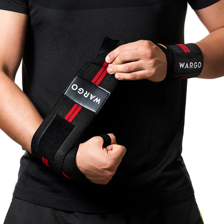 MUÑEQUERAS PARA GYM - BLACK FUCSIA STRIPE