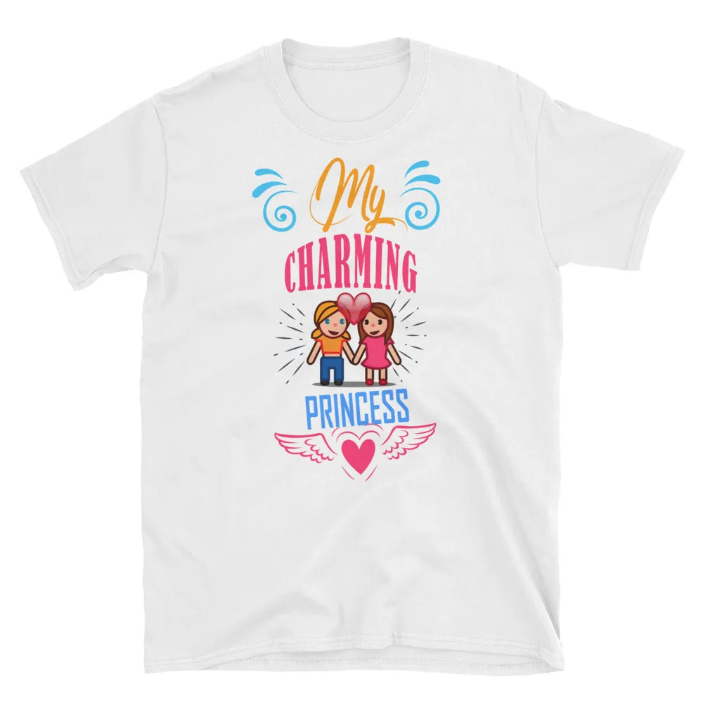 My Charming Princess T Shirt White Lesbian T Shirt Love T Shirt Unisex