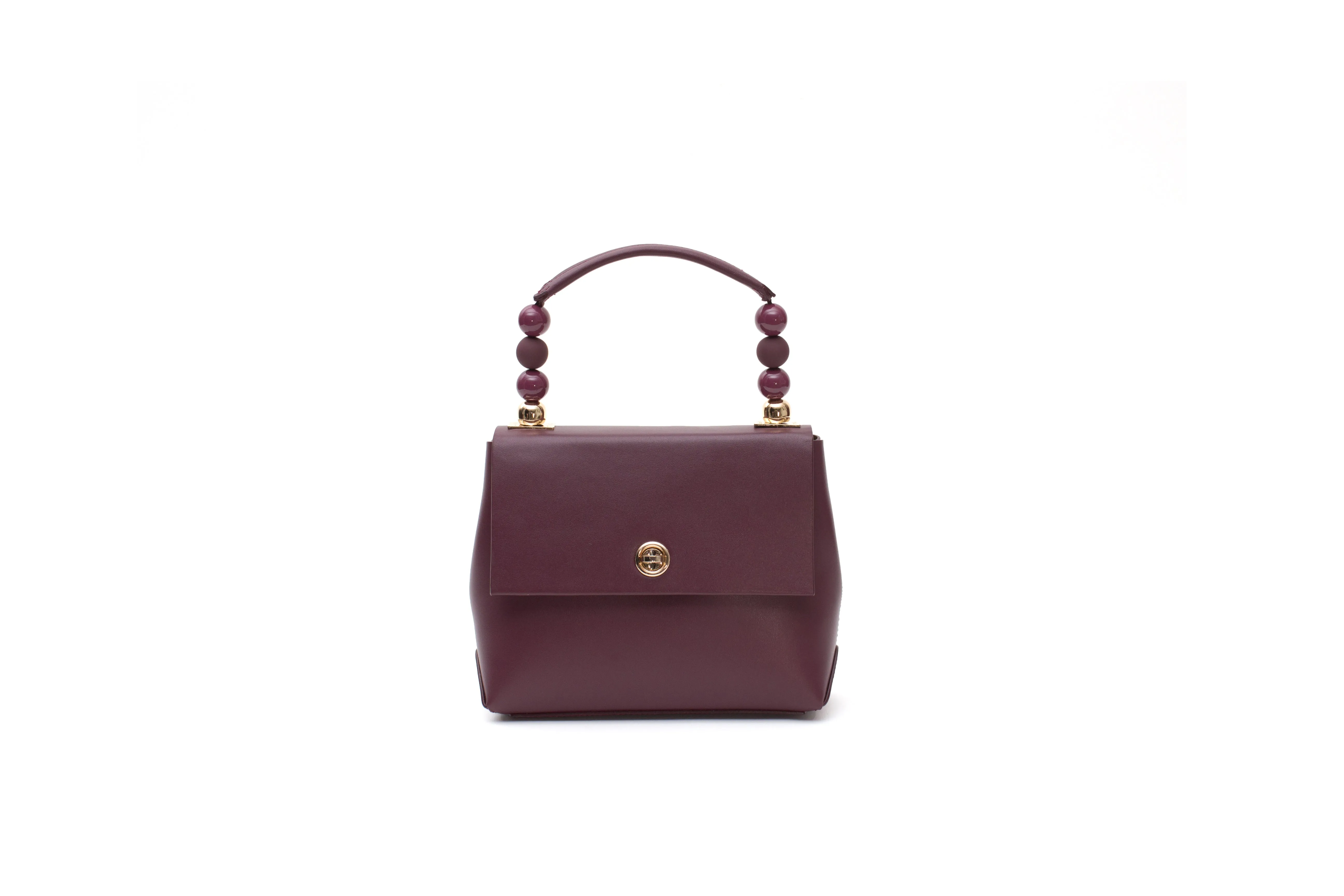 Nº48 Carré Top Handle Mini - Bordeaux