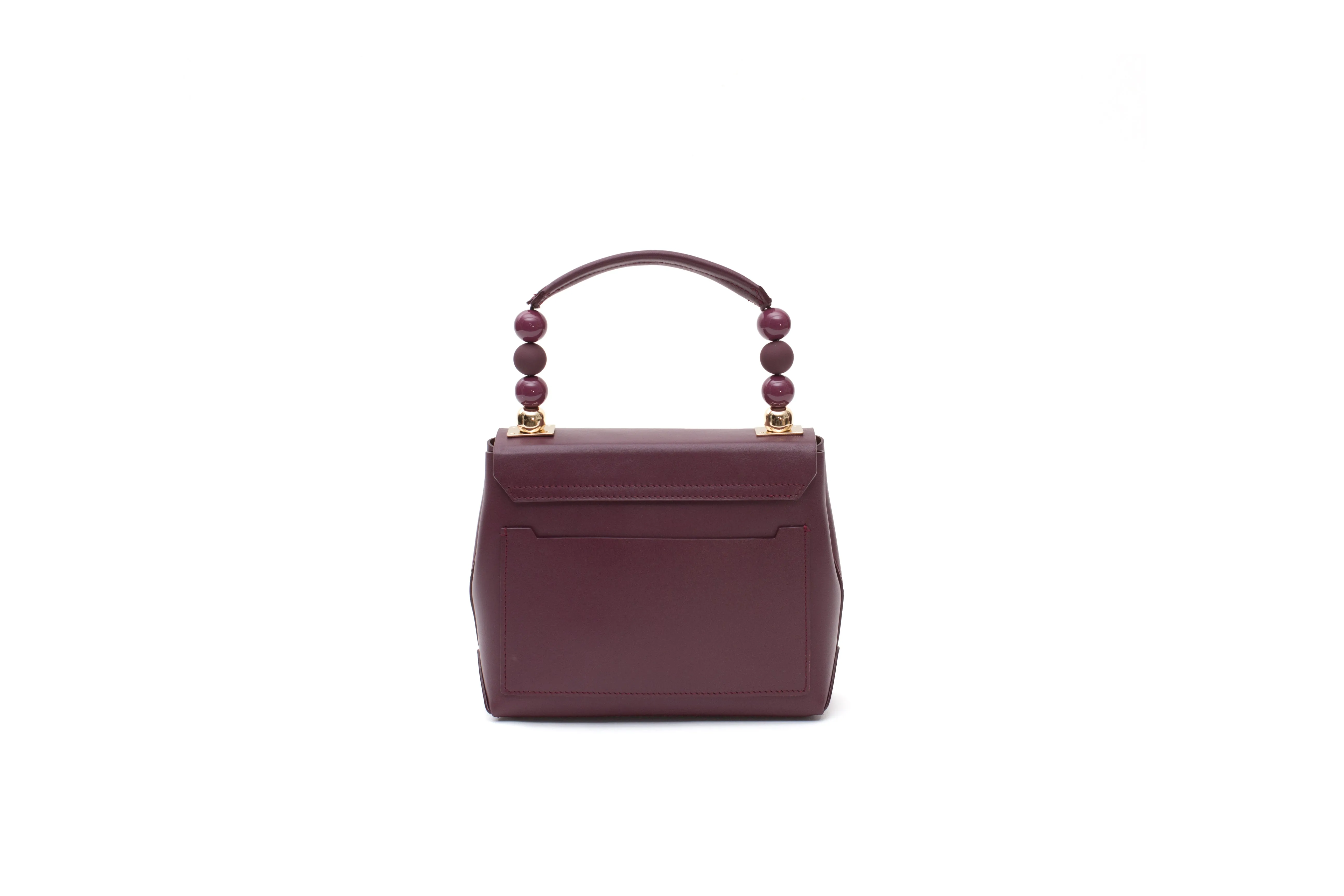 Nº48 Carré Top Handle Mini - Bordeaux