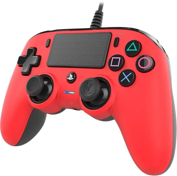Nacon - Wired Compact Controler for PS4 (Red)