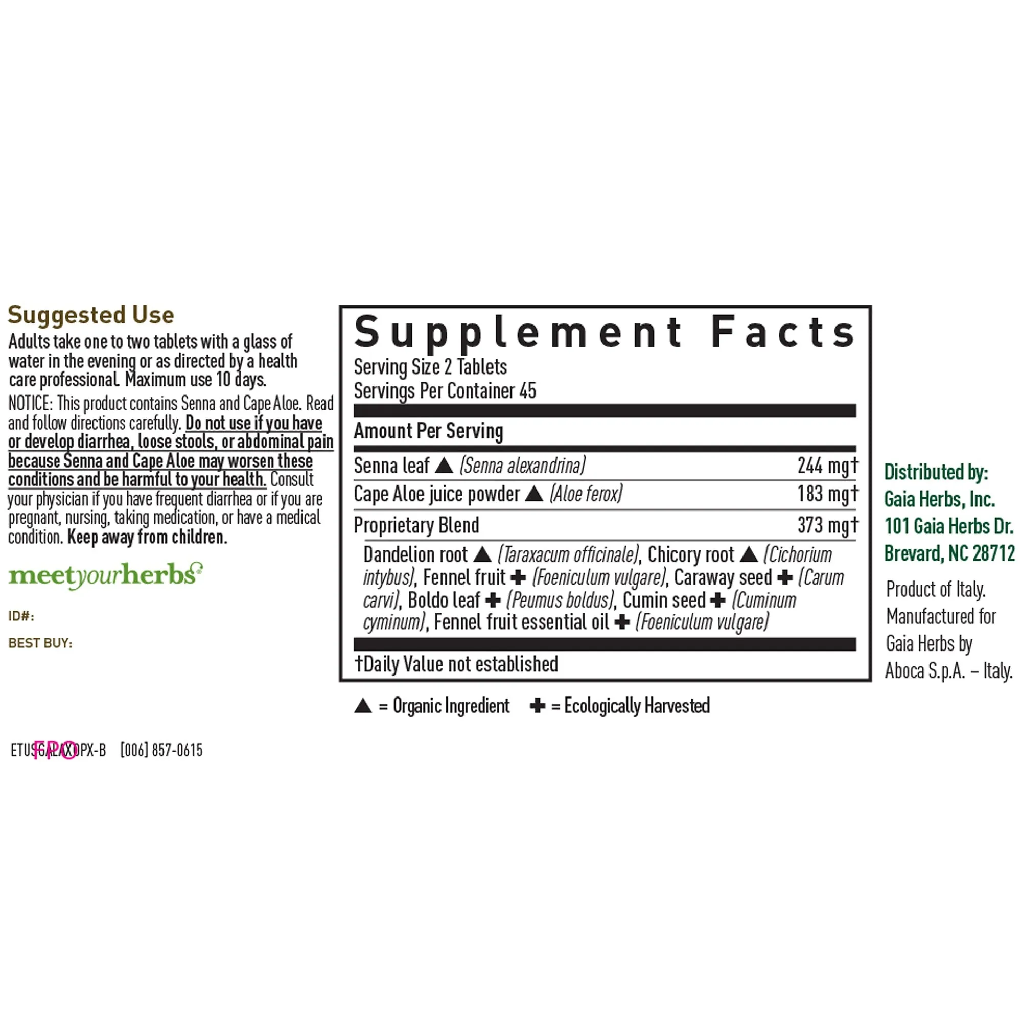Natural Laxative Tablets