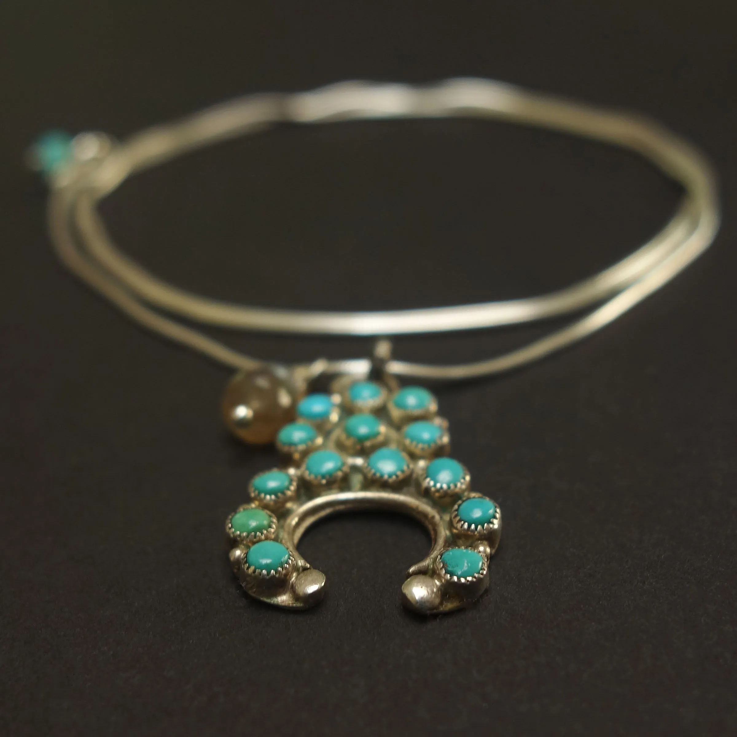 Navajo Naja with opal necklace