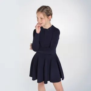 Navy Knit Dress 7963