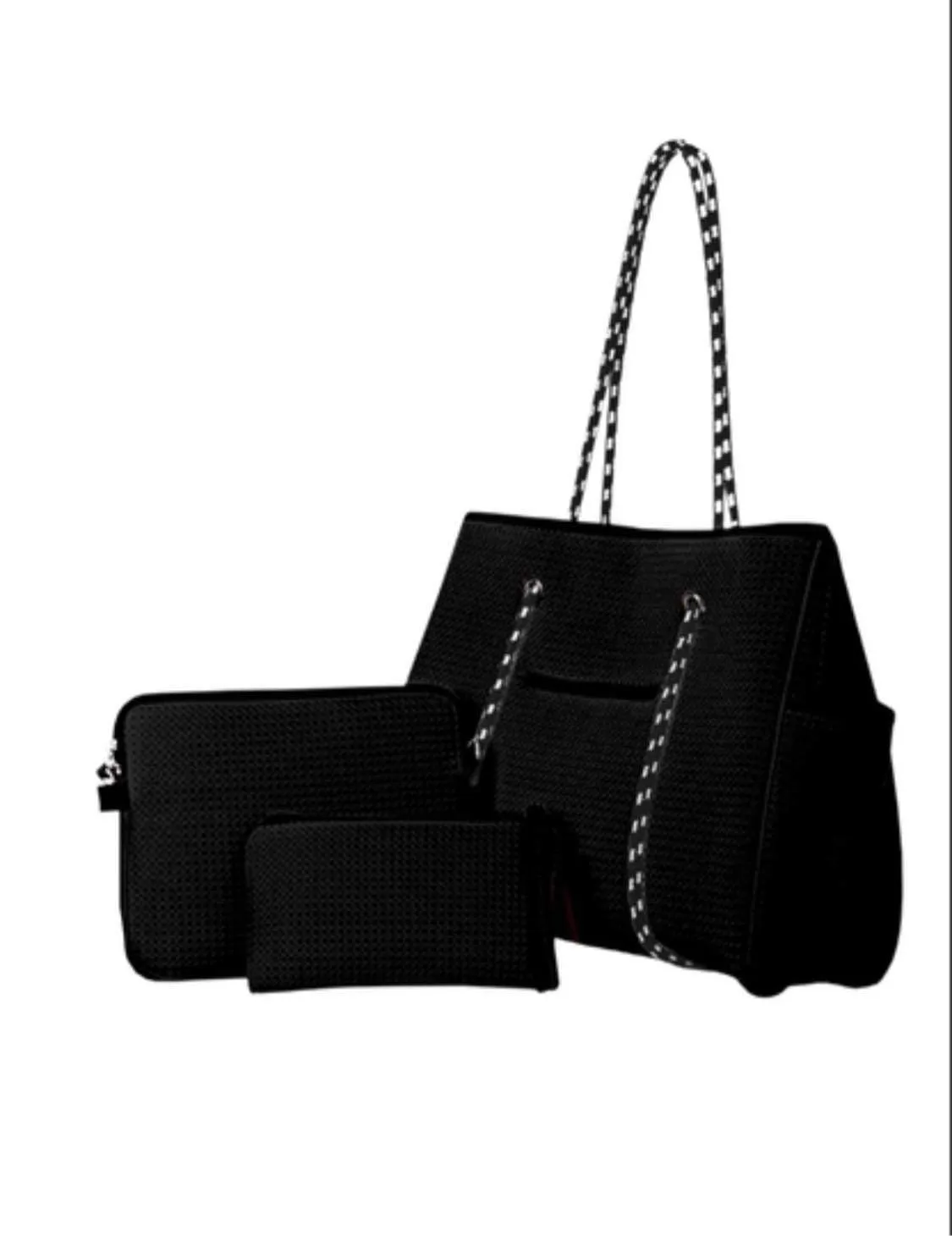 Neoprene Gym Tote: Black