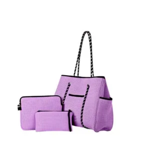 Neoprene Gym Tote: Purple