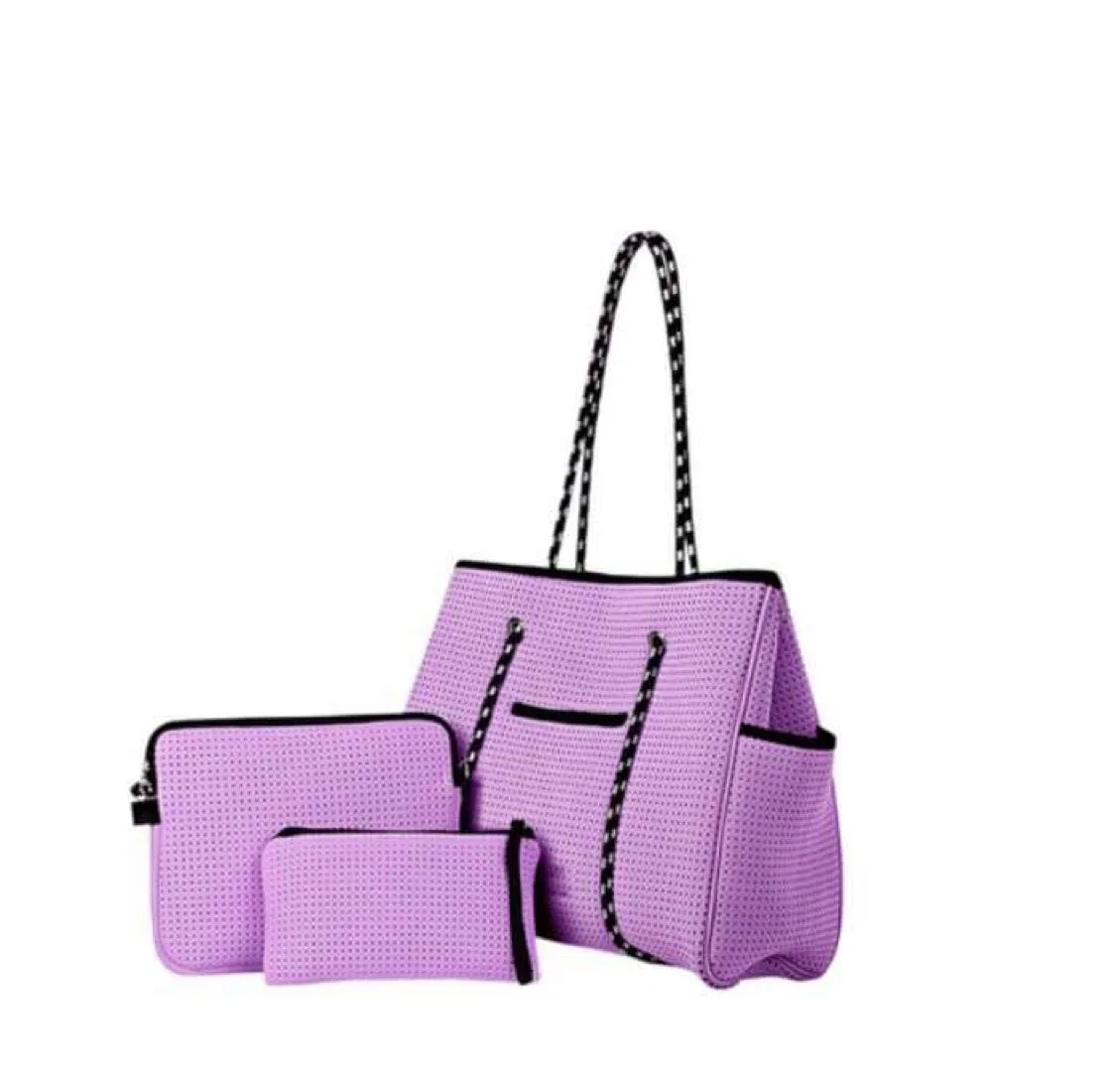 Neoprene Gym Tote: Purple