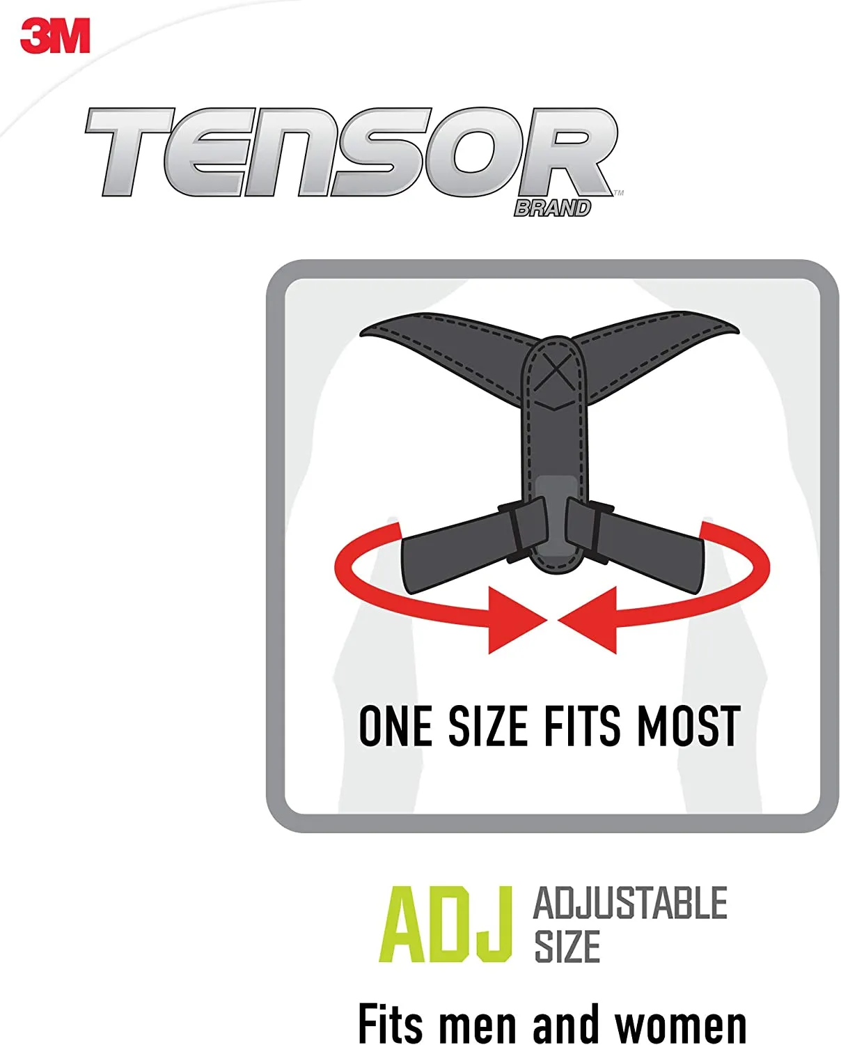 New in package! Tensor Posture Corrector, Adjustable Back Support, for Women and Men, Helps Promote Proper Posture, Black