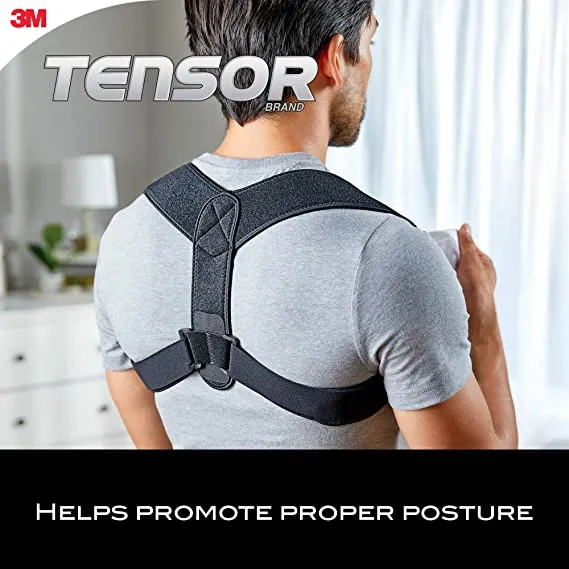New in package! Tensor Posture Corrector, Adjustable Back Support, for Women and Men, Helps Promote Proper Posture, Black