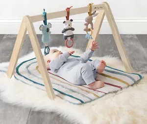 NEW Itzy Ritzy Activity Gym Wooden Gym with Toys