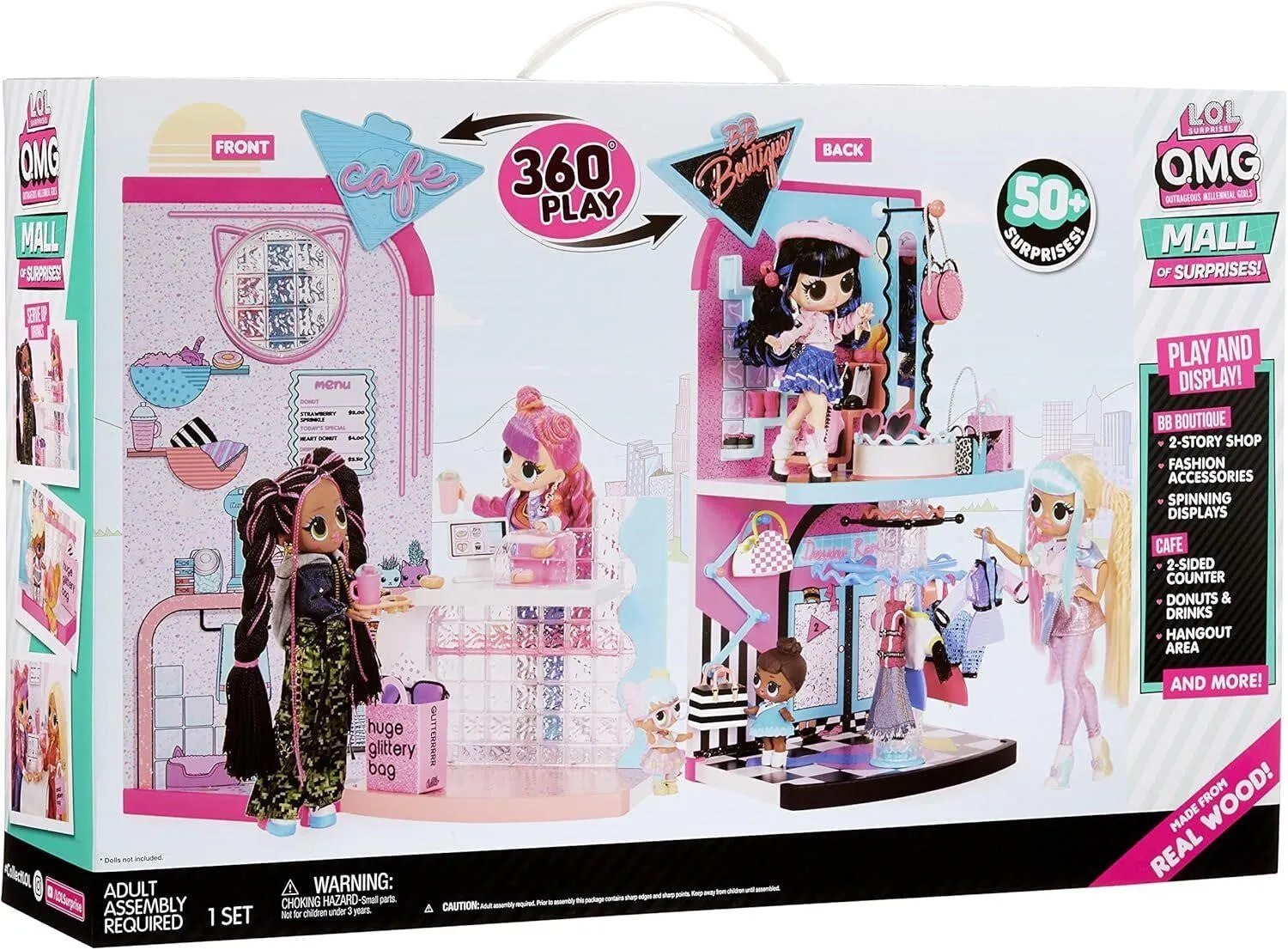 New Retails $75  LOL Surprise Mall of Surprises, With 50  Surprises! Box is distressed