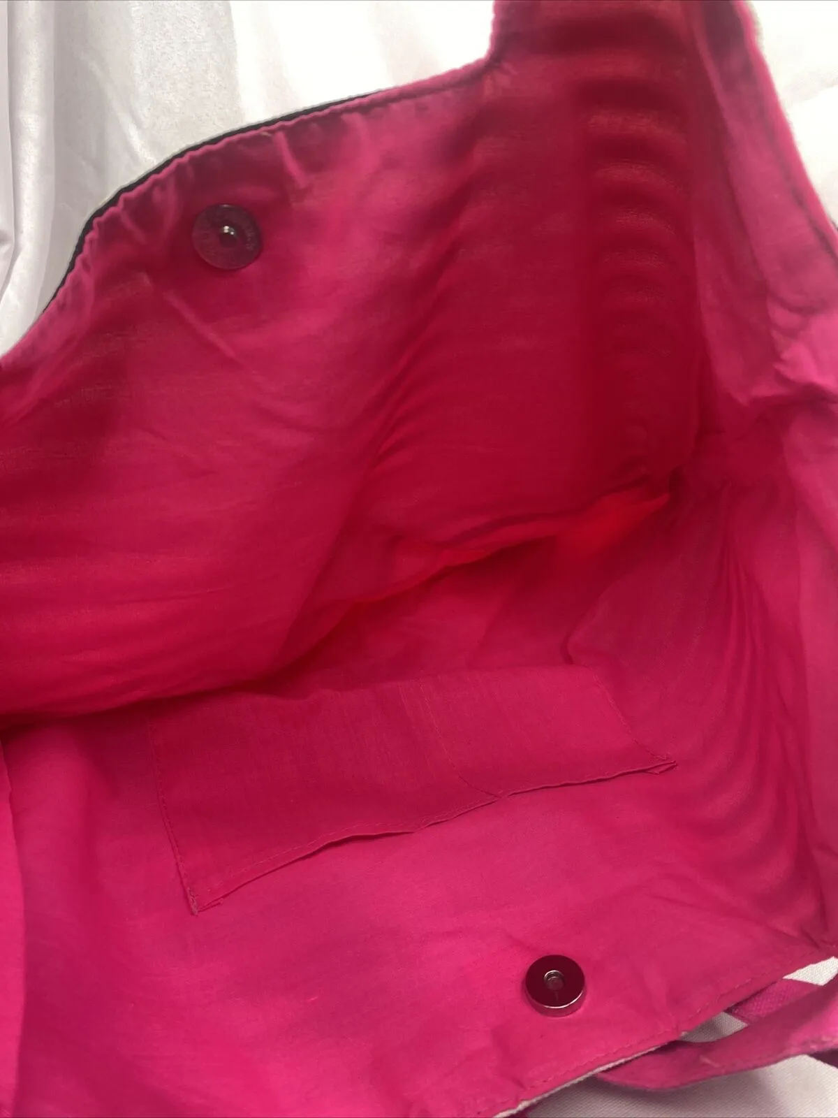 New Victoria’s Secret Pink White Black Stripe Beach Bag Tote Gym