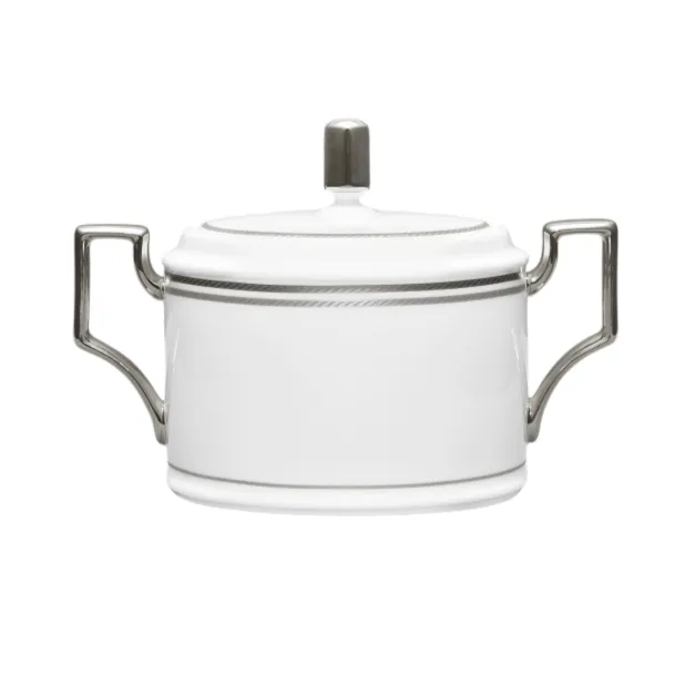 Noritake Aidan Platinum Sugar & Lid 390ml AID036