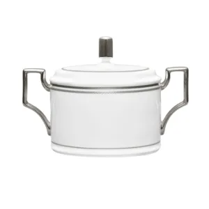 Noritake Aidan Platinum Sugar & Lid 390ml AID036