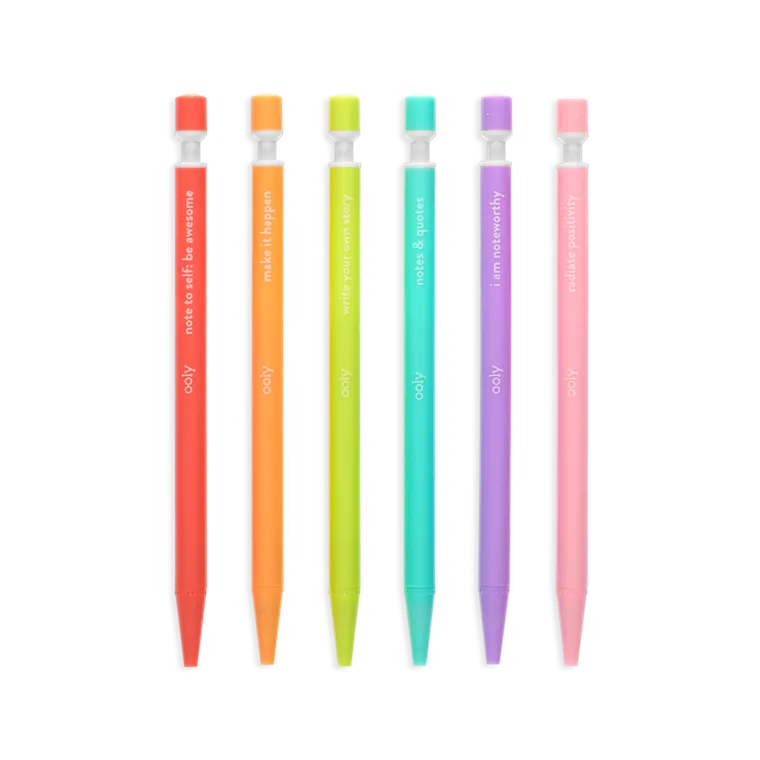 Noted! Graphite Mechanical Pencils - Set of 6