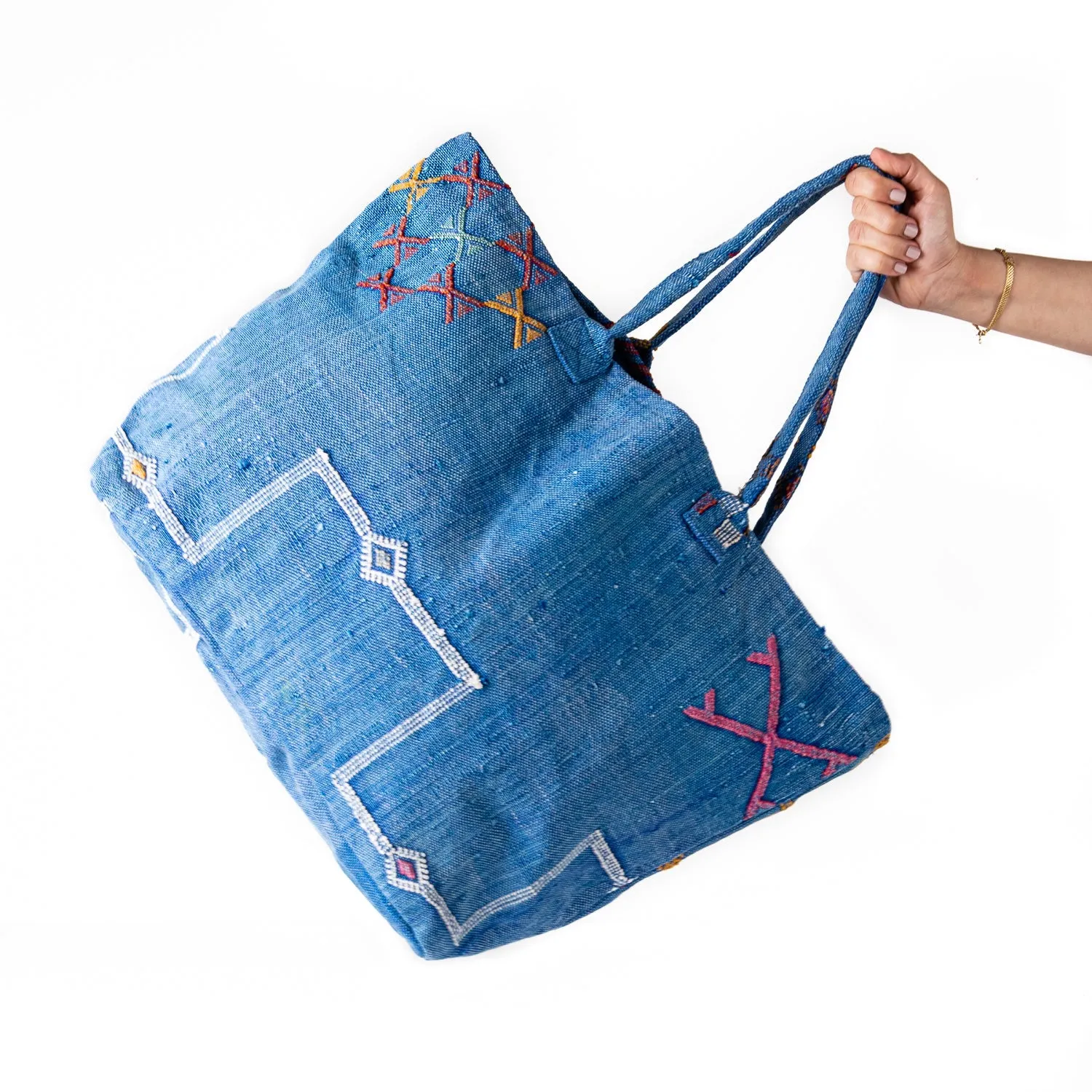 Ocean Blue - Tote Cactus Silk bag