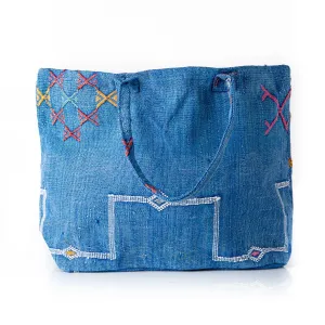 Ocean Blue - Tote Cactus Silk bag