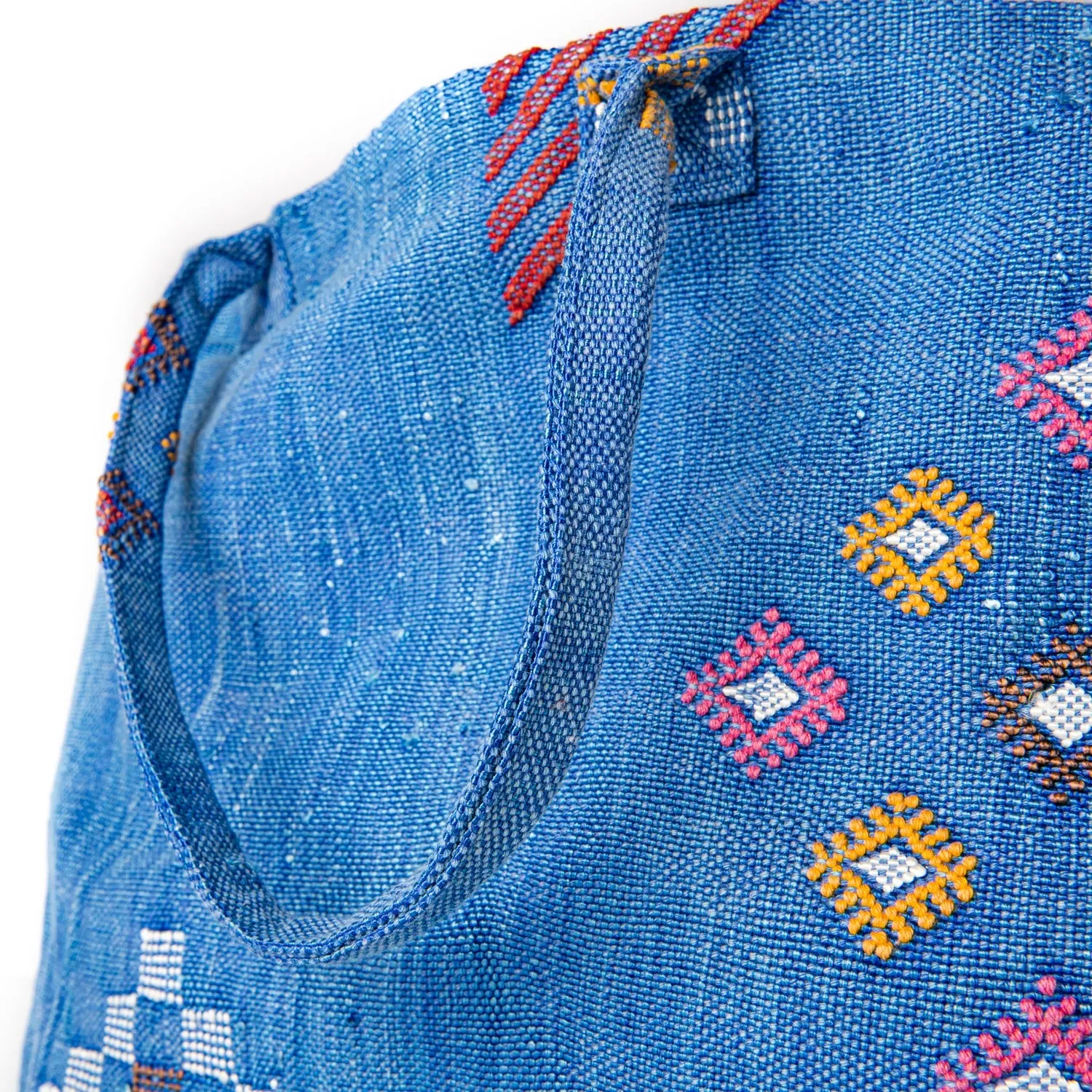 Ocean Blue - Tote Cactus Silk bag