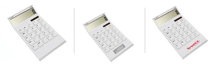 Office Calculator With White Buttons