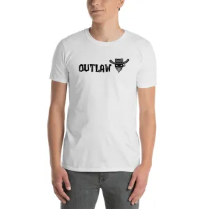Outlaw T Shirt White Outlaw One Word T Shirt for Men