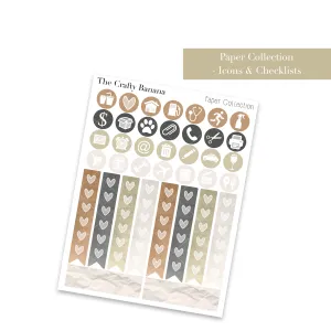 Paper Collection: Icons & Checklists  