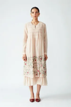 Payal Pratap   -   Rock Garden Sedum Embroidered Dress with Slip (2pcs)