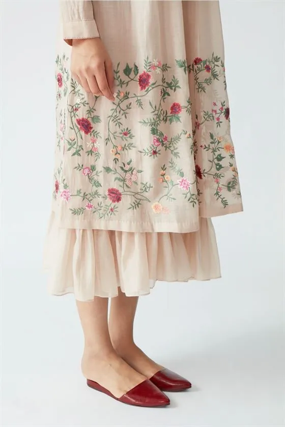 Payal Pratap   -   Rock Garden Sedum Embroidered Dress with Slip (2pcs)