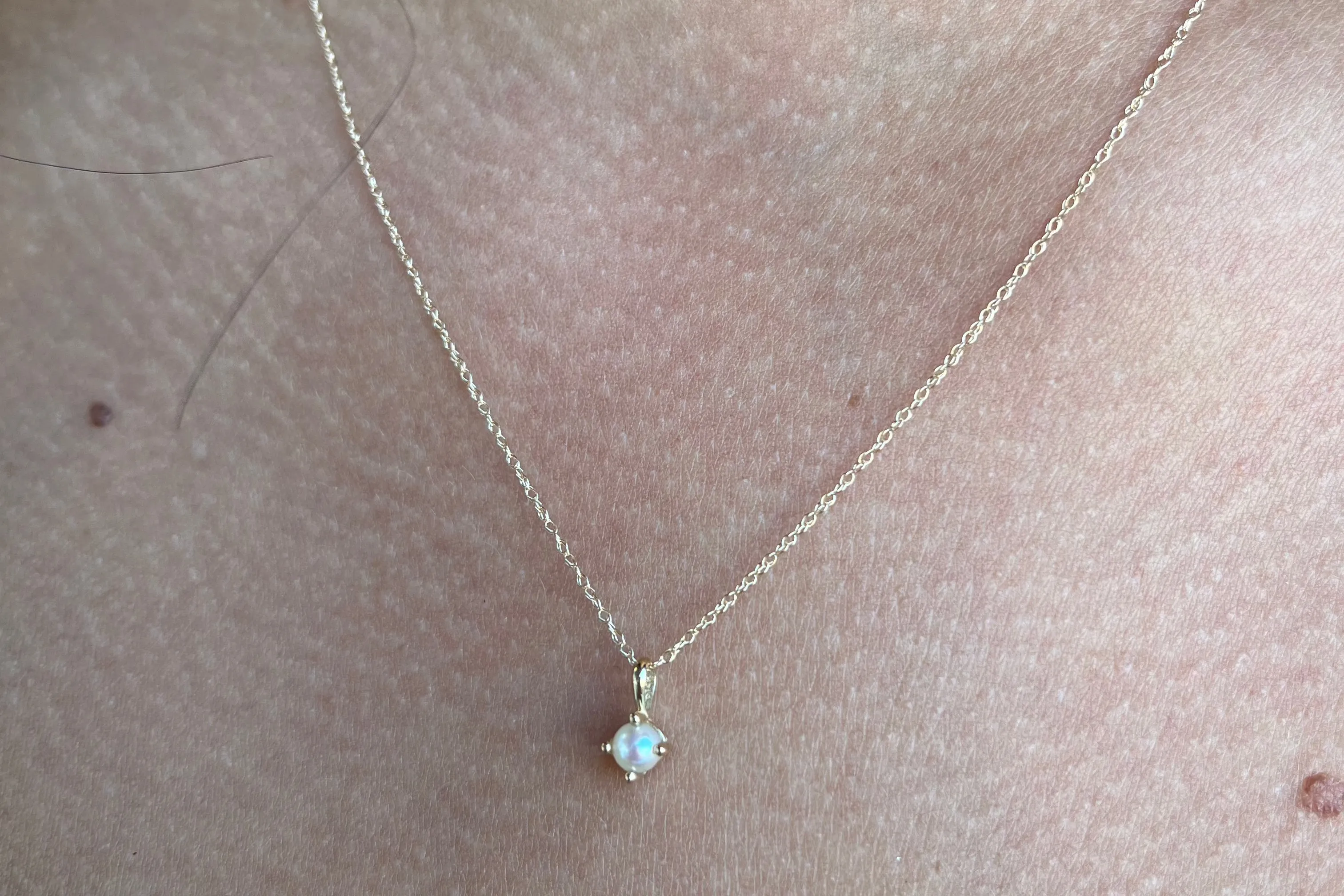 Pearl Solitaire Necklace