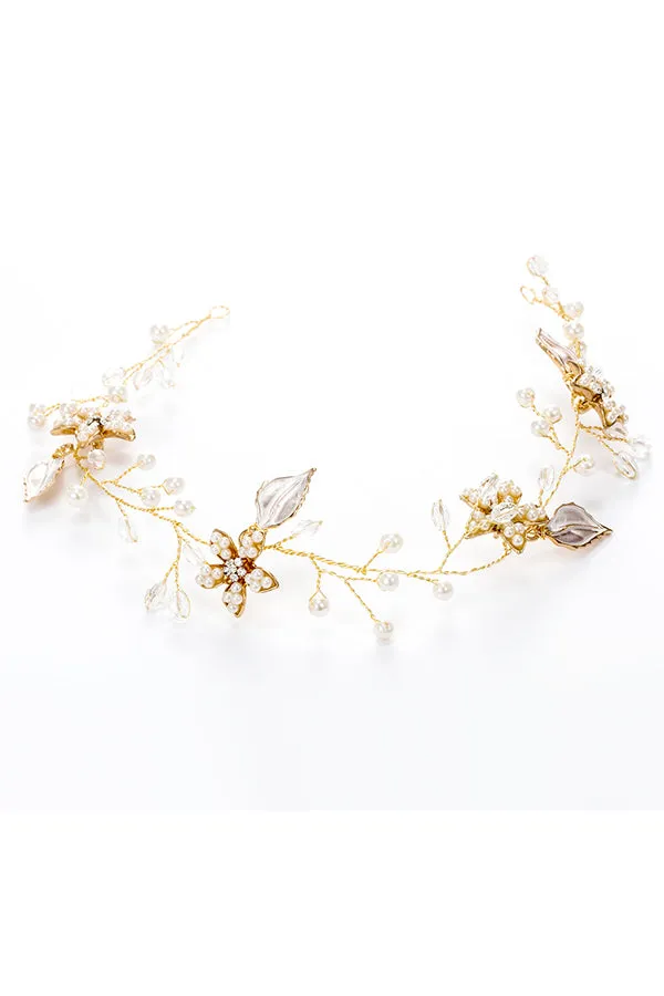 Pearly Headdress Simple Style Wedding Headdress-860182