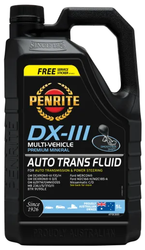 Penrite ATF DX-III Automatic Transmission Fluid - 5 Litre