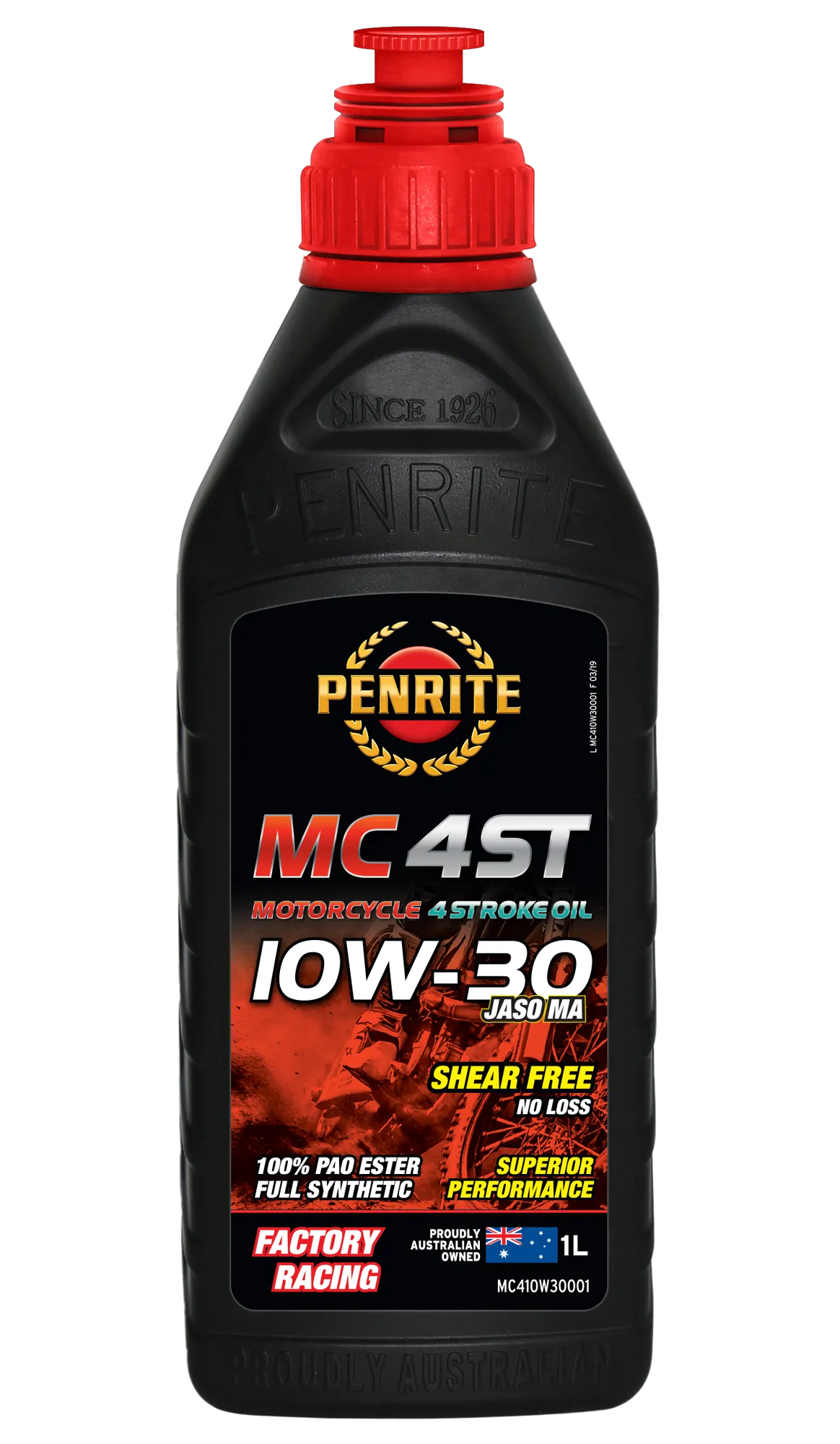 Penrite MC-4ST 10W-30 (100% PAO & ESTER) - 1 Litre