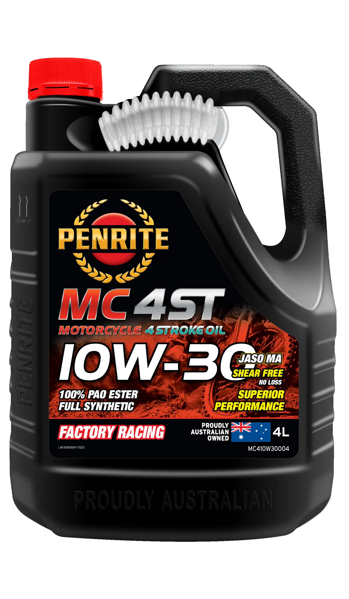Penrite MC-4ST 10W-30 (100% PAO & ESTER) - 4 Litre