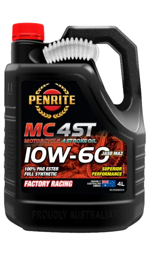 Penrite MC-4ST 10W-60 (100% PAO & ESTER) - 4 Litre