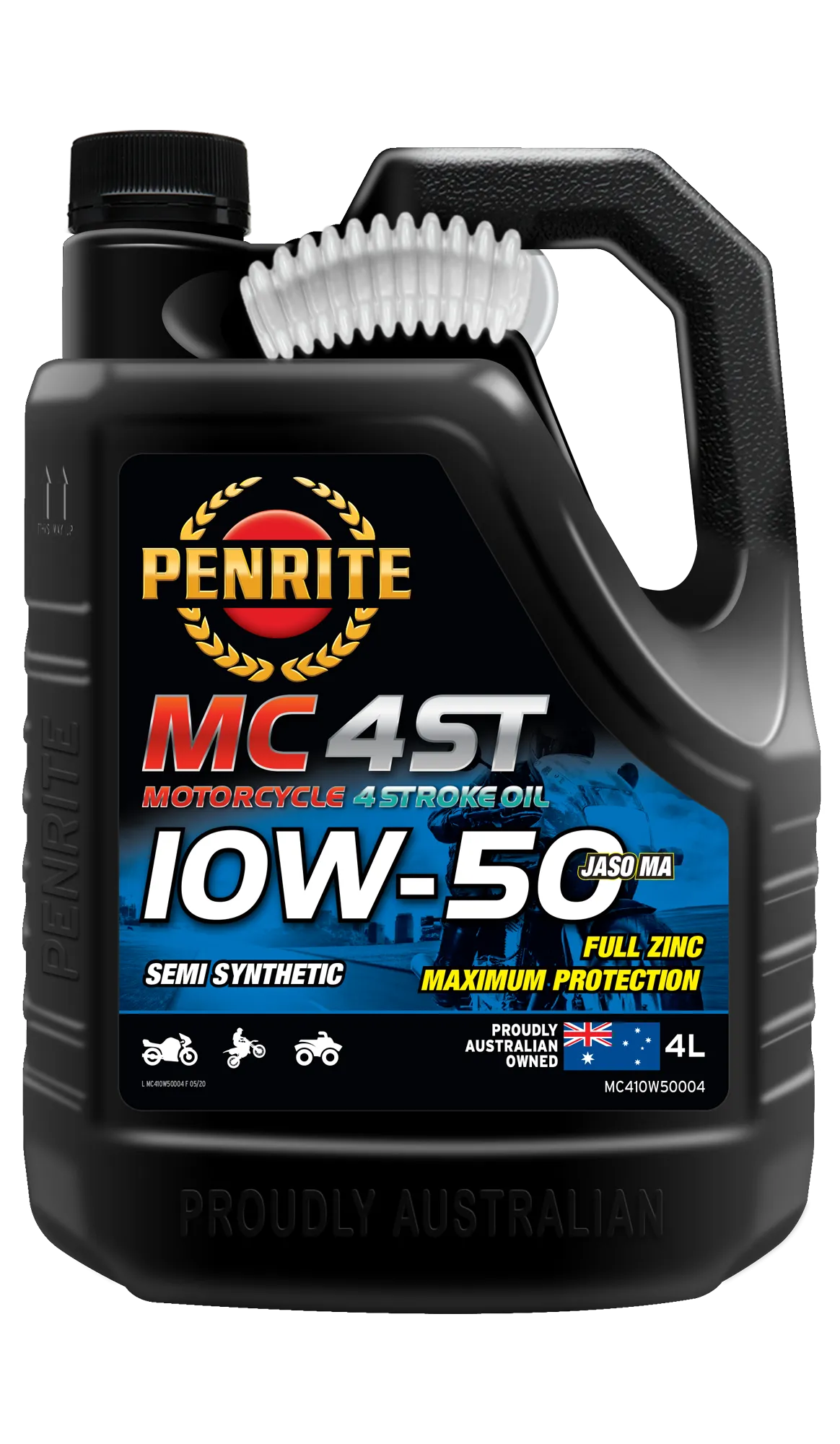 Penrite MC-4ST Semi Synthetic 10W-50 - 4 Litre