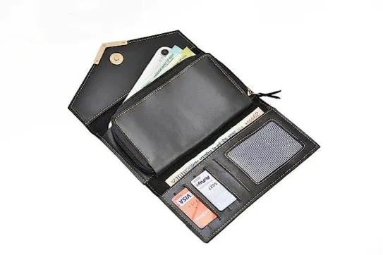 Personalized Best Lady Wallet and Tote Bag - Black