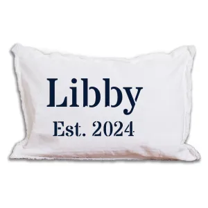 Personalized Word   Year Lumbar Pillow