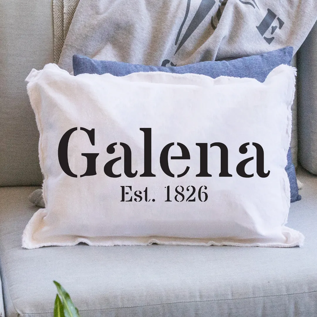 Personalized Word   Year Lumbar Pillow