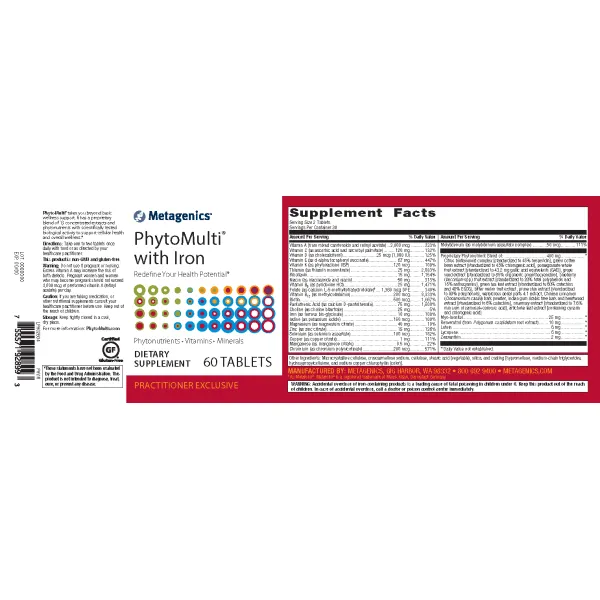 PhytoMulti® with Iron <br>Redefine Your Health Potential*