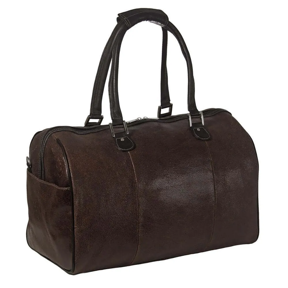 Piel Leather Vintage Carry-On Satchel, Vintage Brown, One Size
