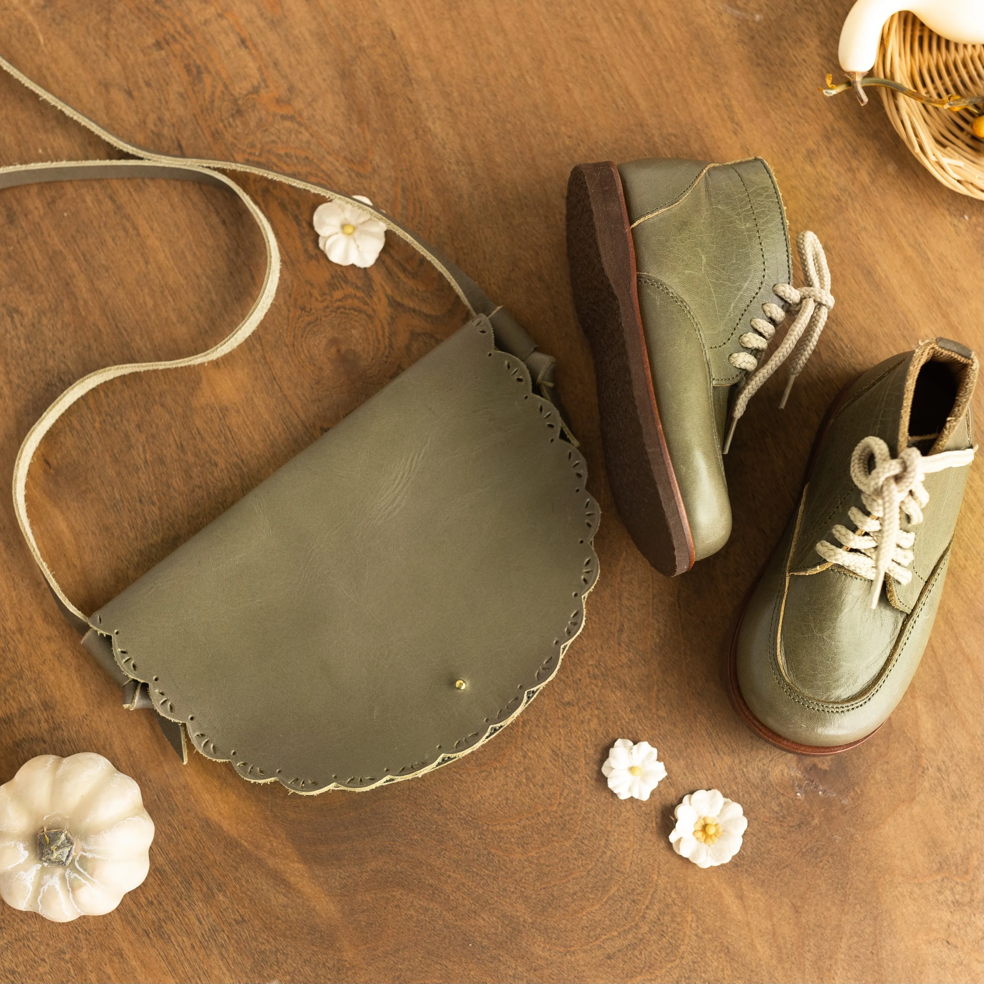 Pine Green Satchel
