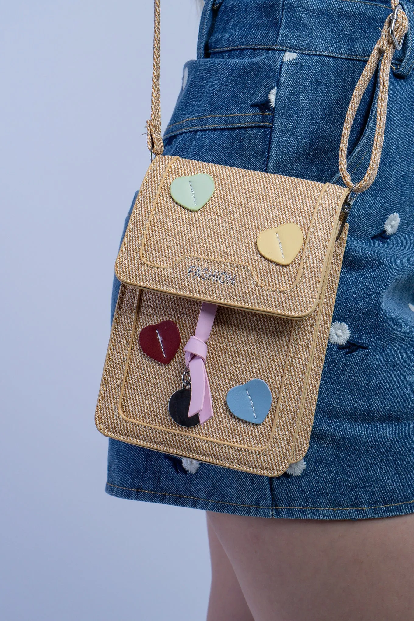 Pink Fashion Hearts Bag